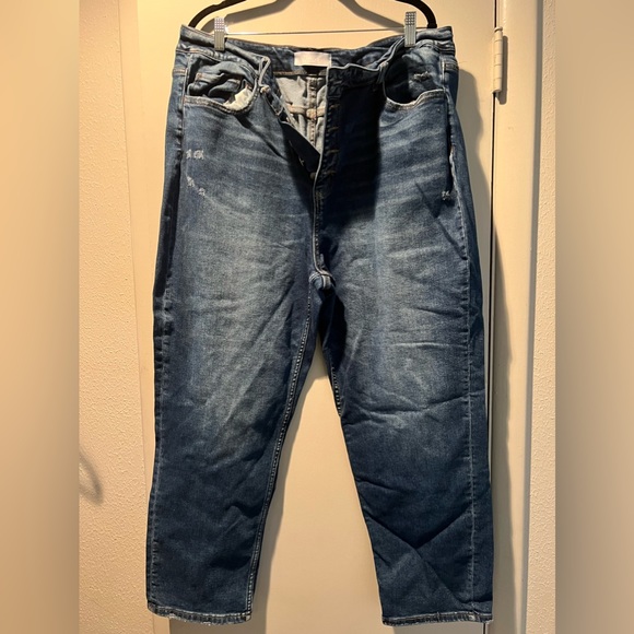 VERVET BY FLYING MONKEY Denim - Boyfriend Jeans- Button down
